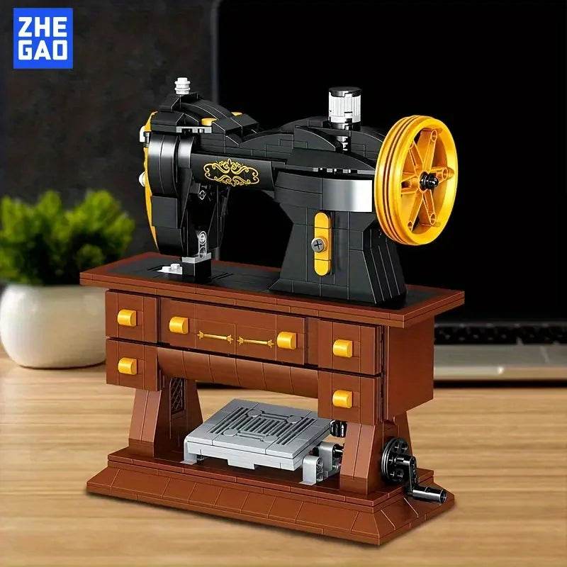 633PCS Simulation Retro Sewing Machine Building Blocks Model - ToylandEU