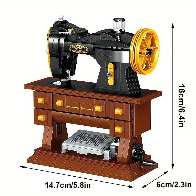 633PCS Simulation Retro Sewing Machine Building Blocks Model - ToylandEU