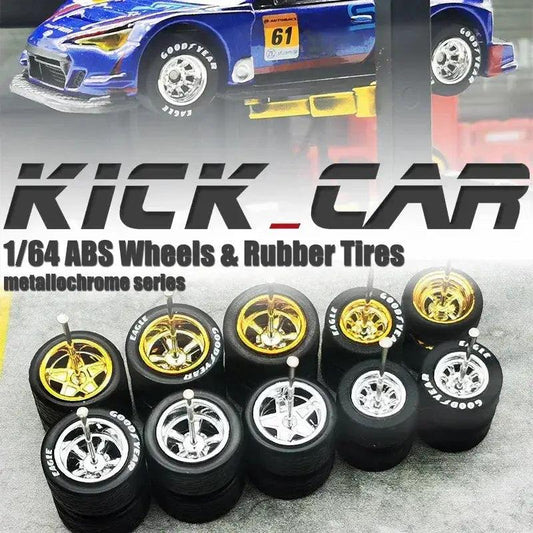  64 Scale Diecast Car Wheels Durable Electroplated ABS -  ToylandEU™