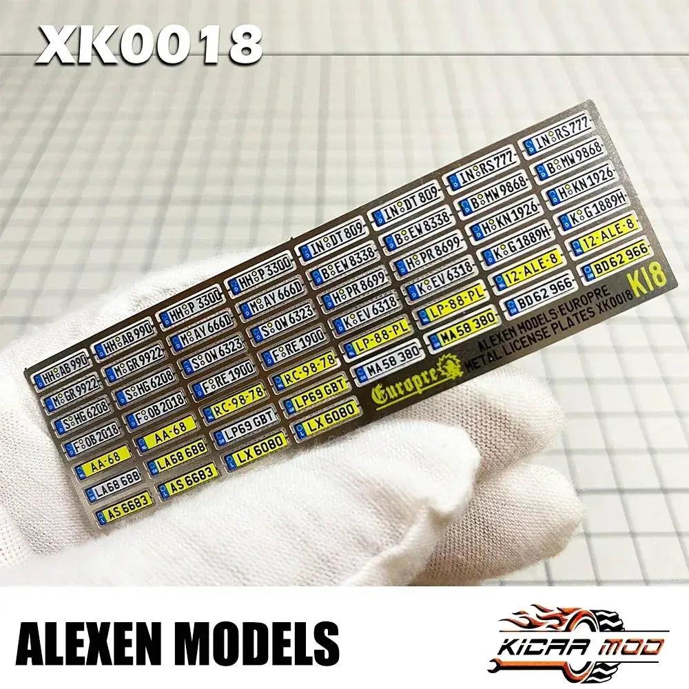  64 Scale Model Car License Plates Diecast Metal -  ToylandEU™