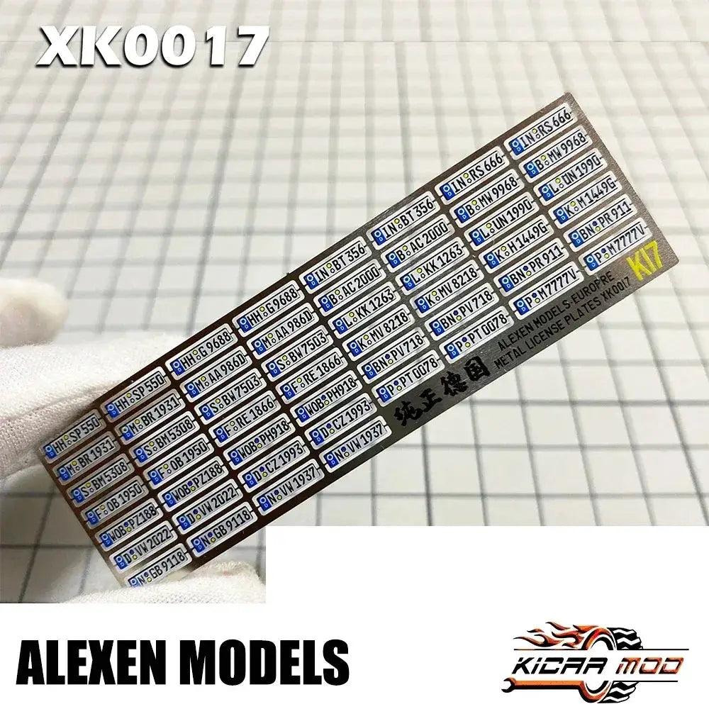  64 Scale Model Car License Plates Diecast Metal -  ToylandEU™