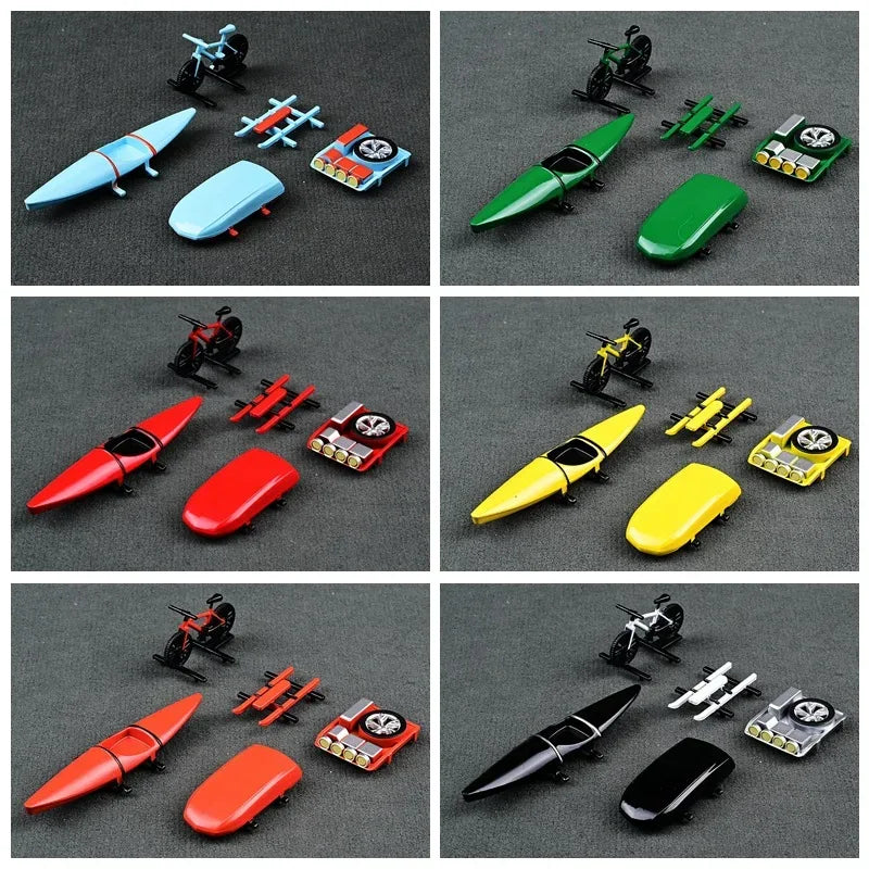 64 Scale Model Car Roof Accessories With Bicycle And Kayak - ToylandEU