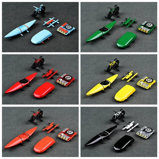 64 Scale Model Car Roof Accessories With Bicycle And Kayak - ToylandEU