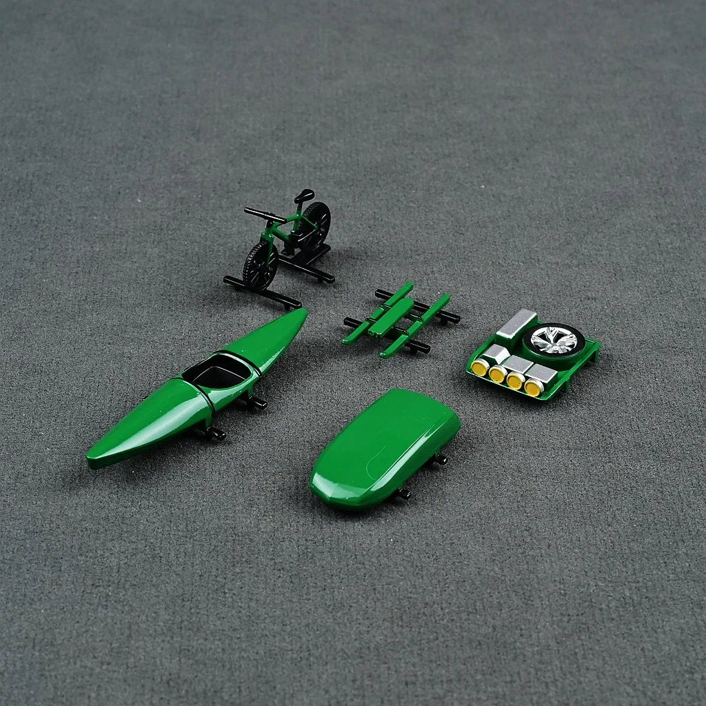 64 Scale Model Car Roof Accessories With Bicycle And Kayak - ToylandEU