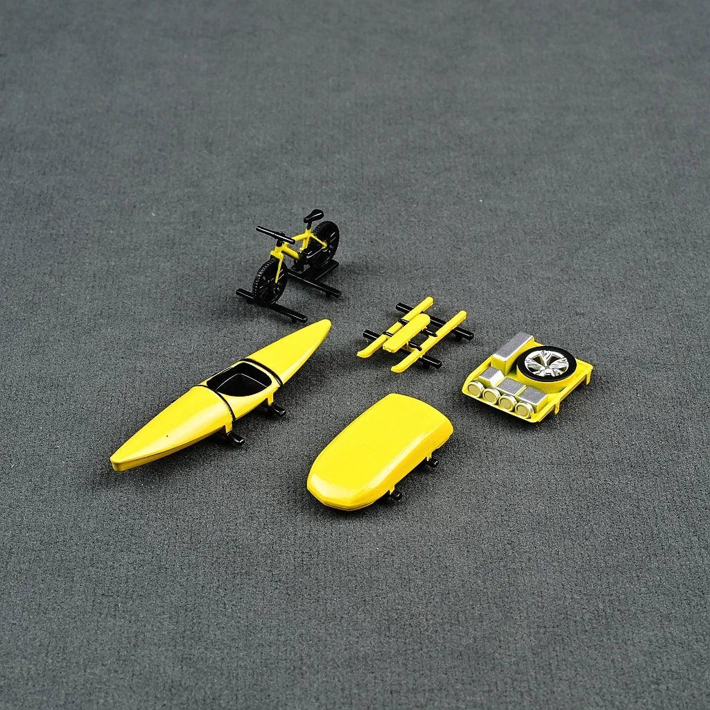 64 Scale Model Car Roof Accessories With Bicycle And Kayak - ToylandEU