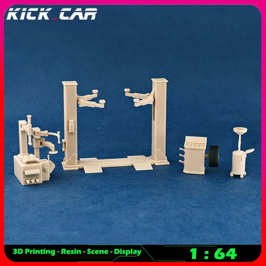 64 Scale Workshop Machinery Model Car Diorama Uncolored Resin Scene - ToylandEU
