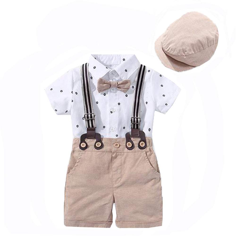 Baby Printed Short-Sleeve Triangle Romper | Summer
