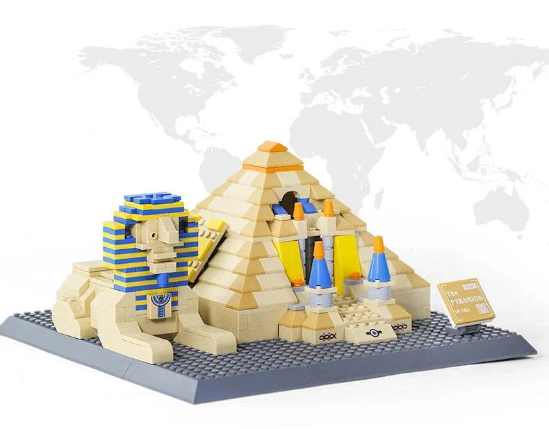 643Pcs Bricks Pyramid Giza Model Building Blocks Bricks Toy - ToylandEU