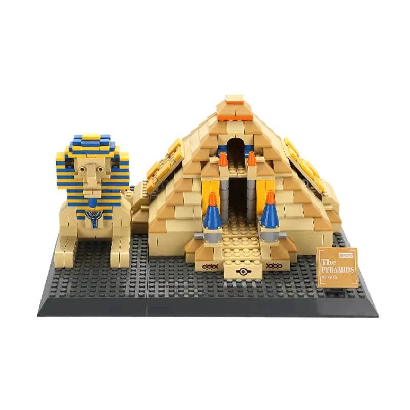 643Pcs Bricks Pyramid Giza Model Building Blocks Bricks Toy - ToylandEU