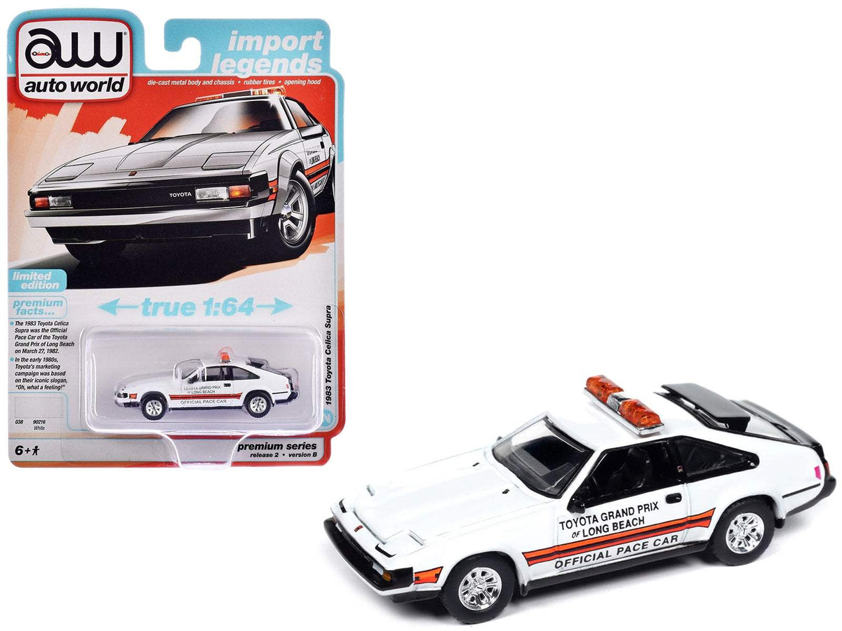 1983 Toyota Celica Supra | 1/64 Diecast Model Car | Auto World | Toyota Grand Prix of Long Beach Official Pace Car Series
