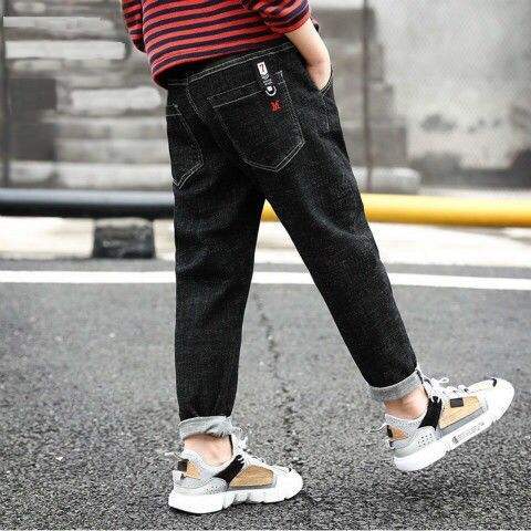 Boys' Letter Denim Trousers | Sizes 110-150 cm