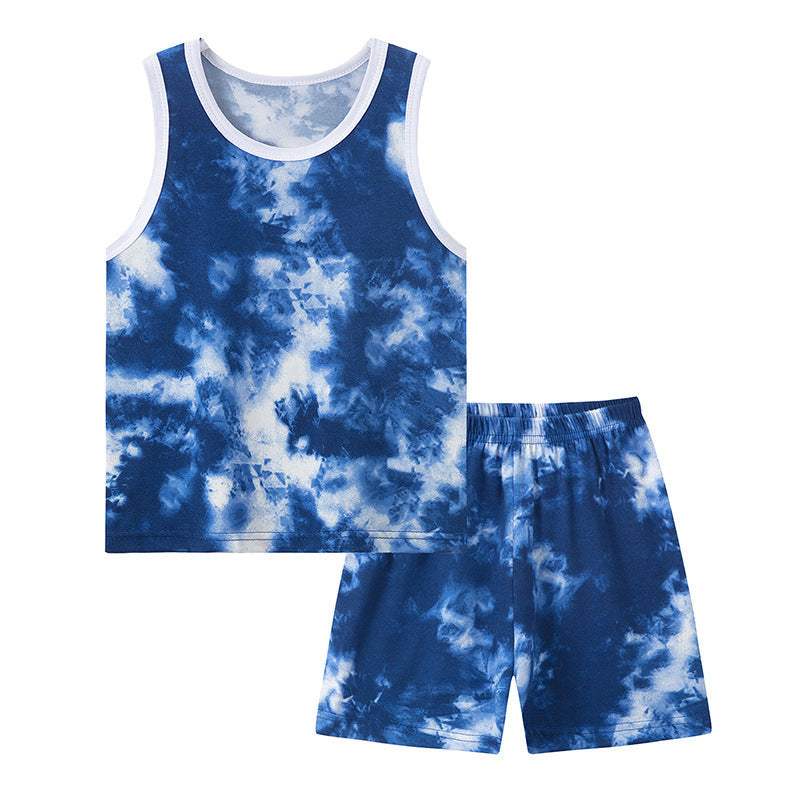 Boys' And Girls' Printed Vest Suit | Dinosaur