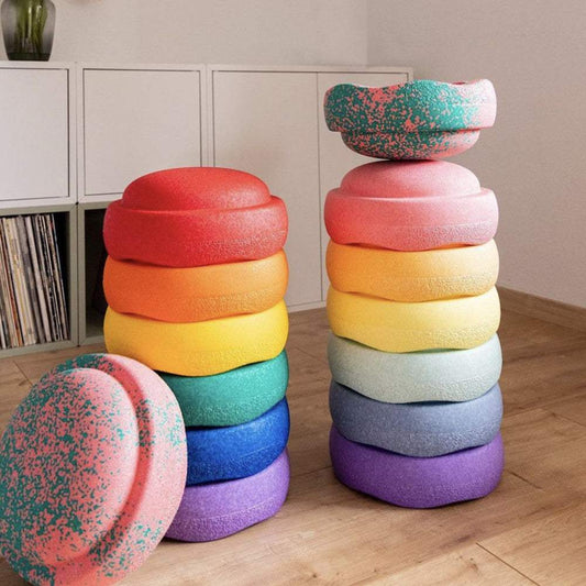 Round Rainbow Stepping Stone Sensory Toy | EPP