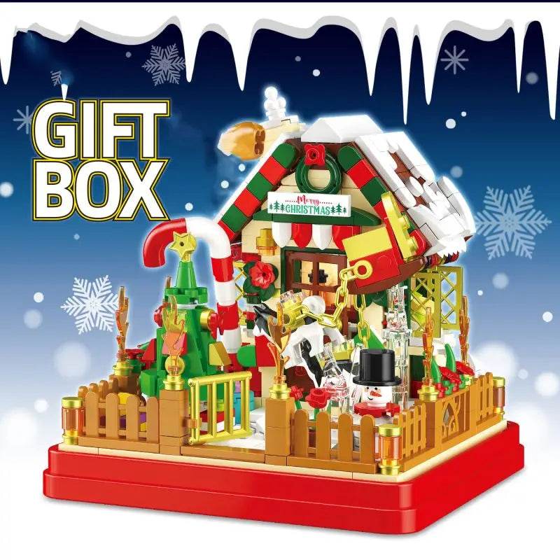 654PCS Christmas House Building Blocks Gift Box Set for Kids - ToylandEU