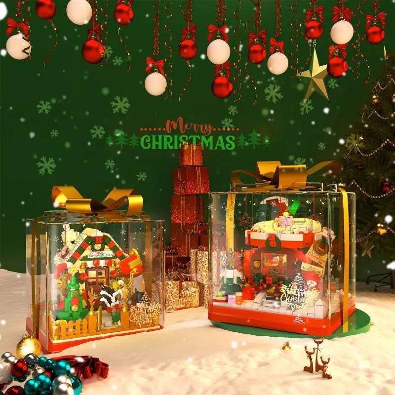 654PCS Christmas House Building Blocks Gift Box Set for Kids - ToylandEU