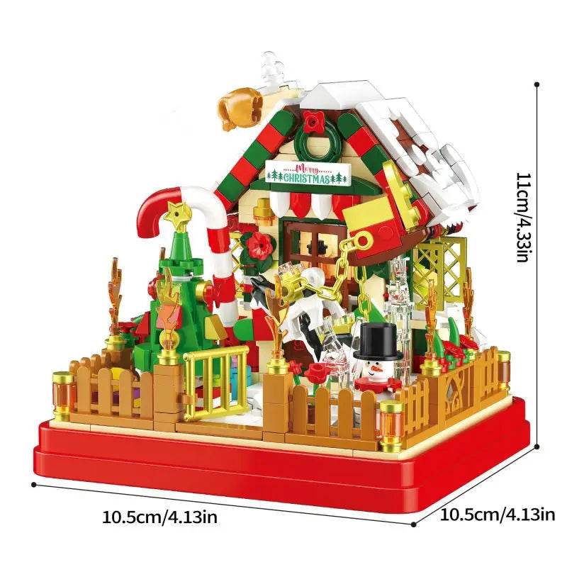 654PCS Christmas House Building Blocks Gift Box Set for Kids - ToylandEU