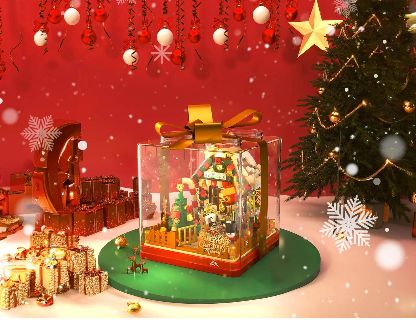 654PCS Christmas House Building Blocks Gift Box Set for Kids - ToylandEU