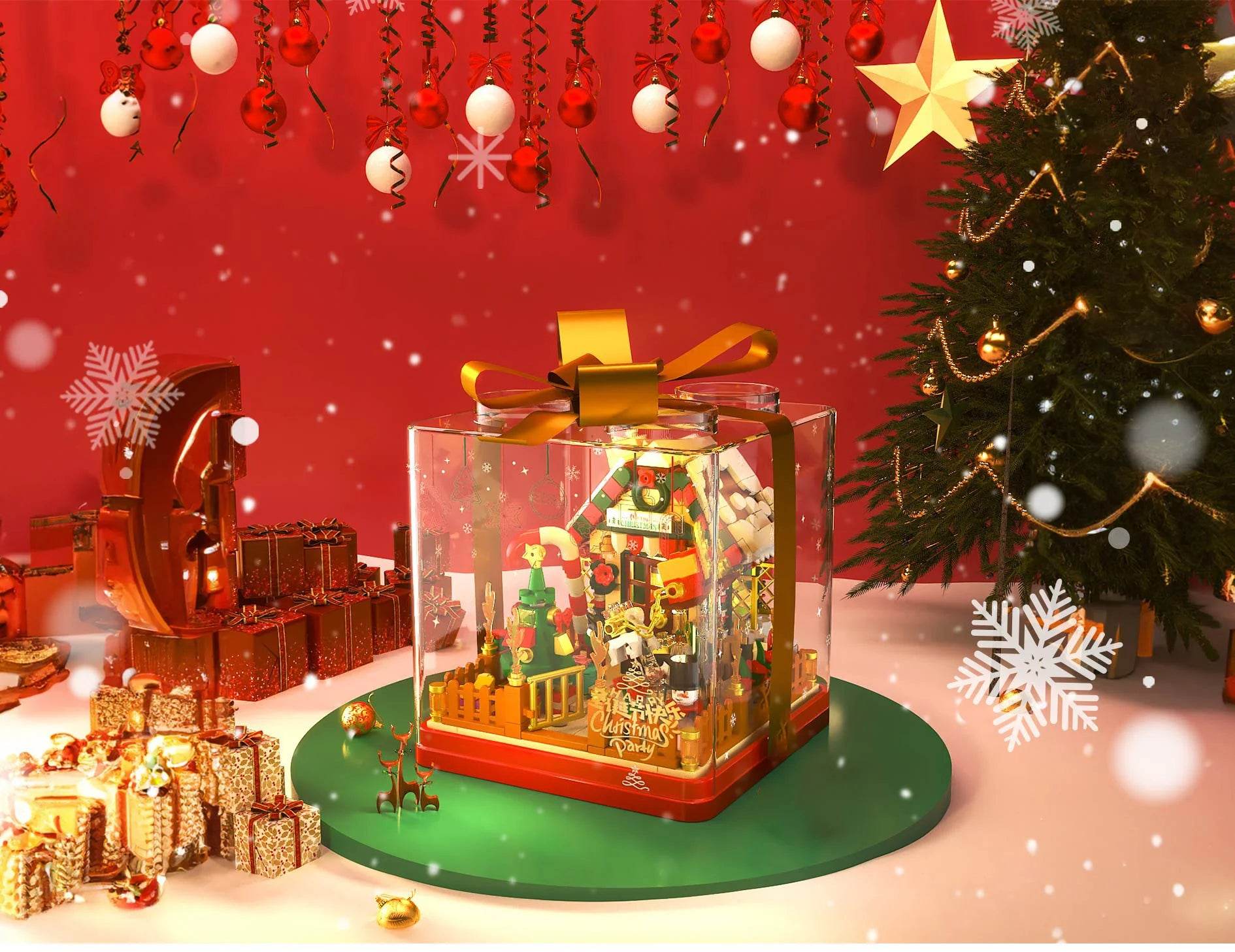 654PCS Christmas House Building Blocks Gift Box Set for Kids - ToylandEU