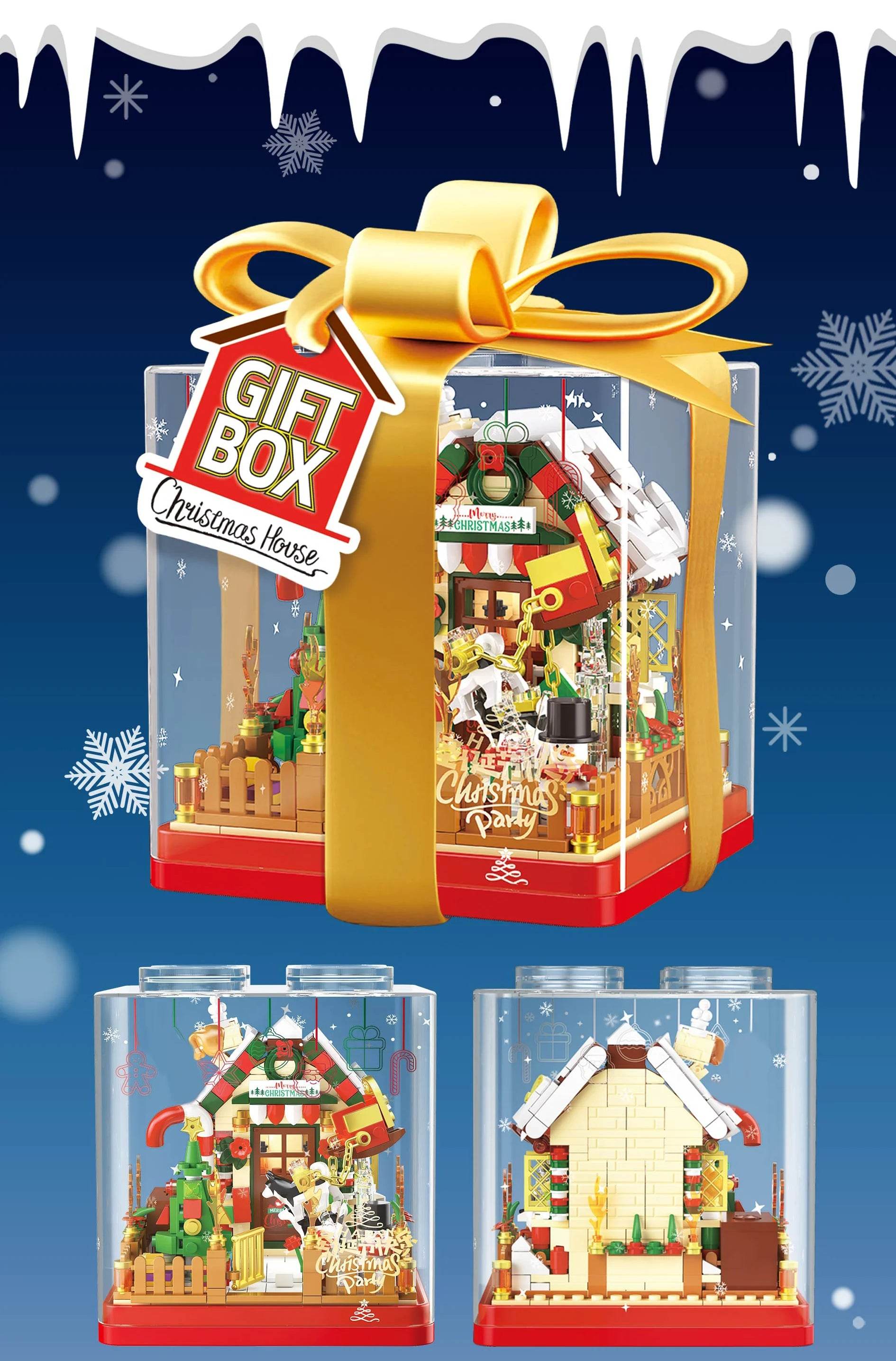 654PCS Christmas House Building Blocks Gift Box Set for Kids - ToylandEU