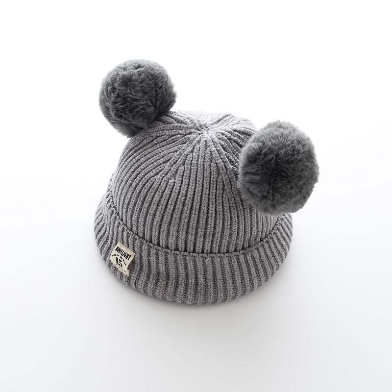 Baby Wool Cap | Plush Ball | Ages 6 Months To 3 Years