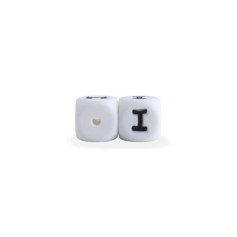 Silicone Letter Beads For Pacifier Chains | 12 mm