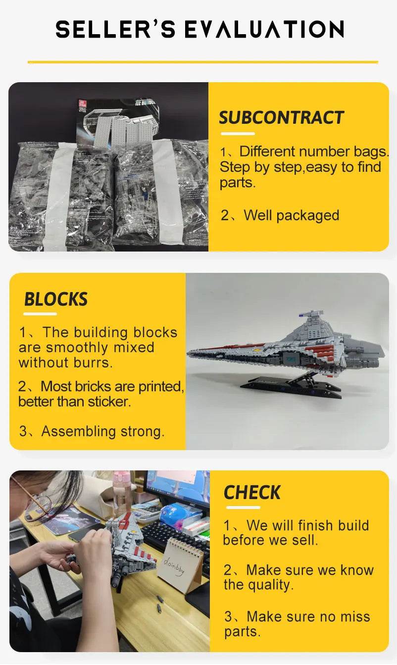 67106 JIESTAR High-tech Moc Venator Attack Cruiser Model Toys - ToylandEU