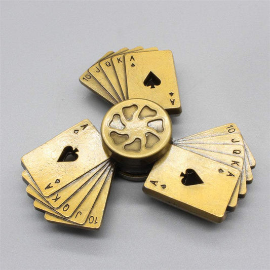 Poker Metal Fingertip Gyro Flush Toy | Zinc Alloy | Sensory Toys