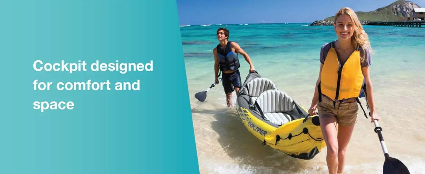 68307EP Explorer K2 Inflatable Kayak Set with Oars and Pump - ToylandEU