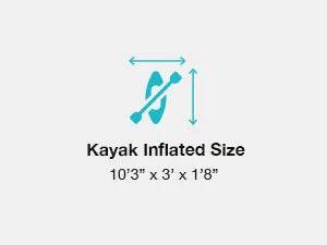 68307EP Explorer K2 Inflatable Kayak Set with Oars and Pump - ToylandEU