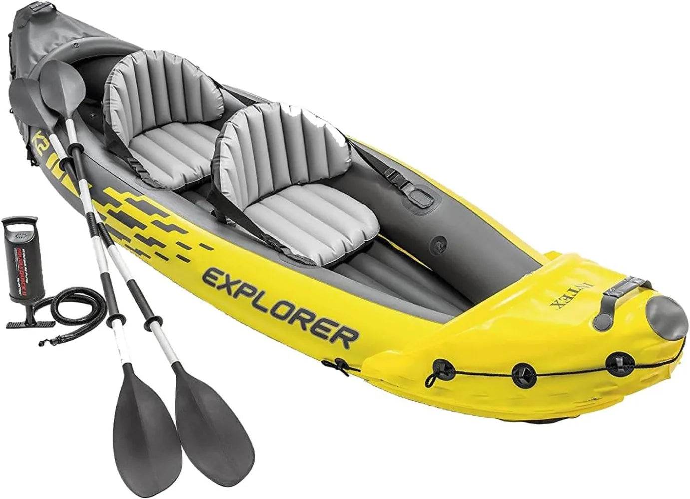 68307EP Explorer K2 Inflatable Kayak Set with Oars and Pump - ToylandEU