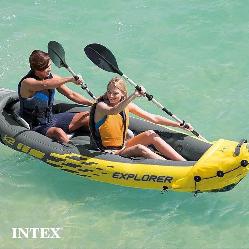 68307EP Explorer K2 Inflatable Kayak Set with Oars and Pump - ToylandEU