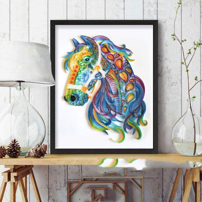 Quilled Paper Illustration Material Package Set | Home Decoration Craft Kit