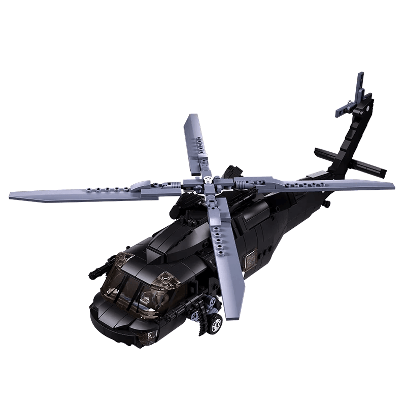 692PCS Military UH-60L Medical Rescue Aircraft Building Blocks - ToylandEU
