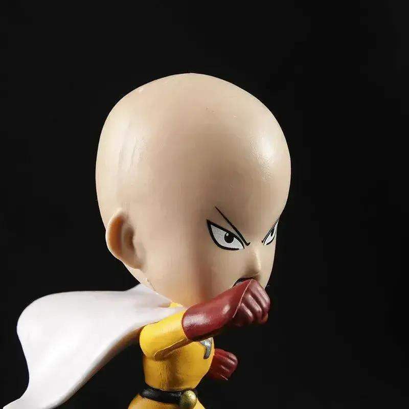 6Pcs One Punch Man Chibi Anime Figures, Saitama Genos Garou Bang Tatsumaki Mumen Rider Metal Knight, OPM Collection Set - ToylandEU