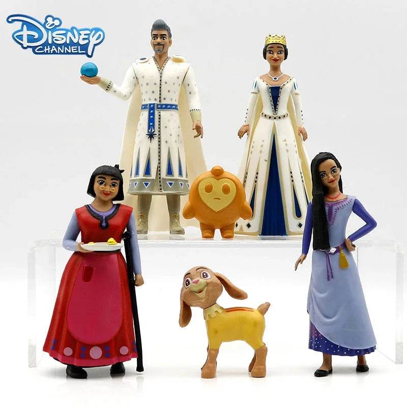 6Pcs/Set Disney Movie Wish Action Figures Toy Kawaii Gift - ToylandEU