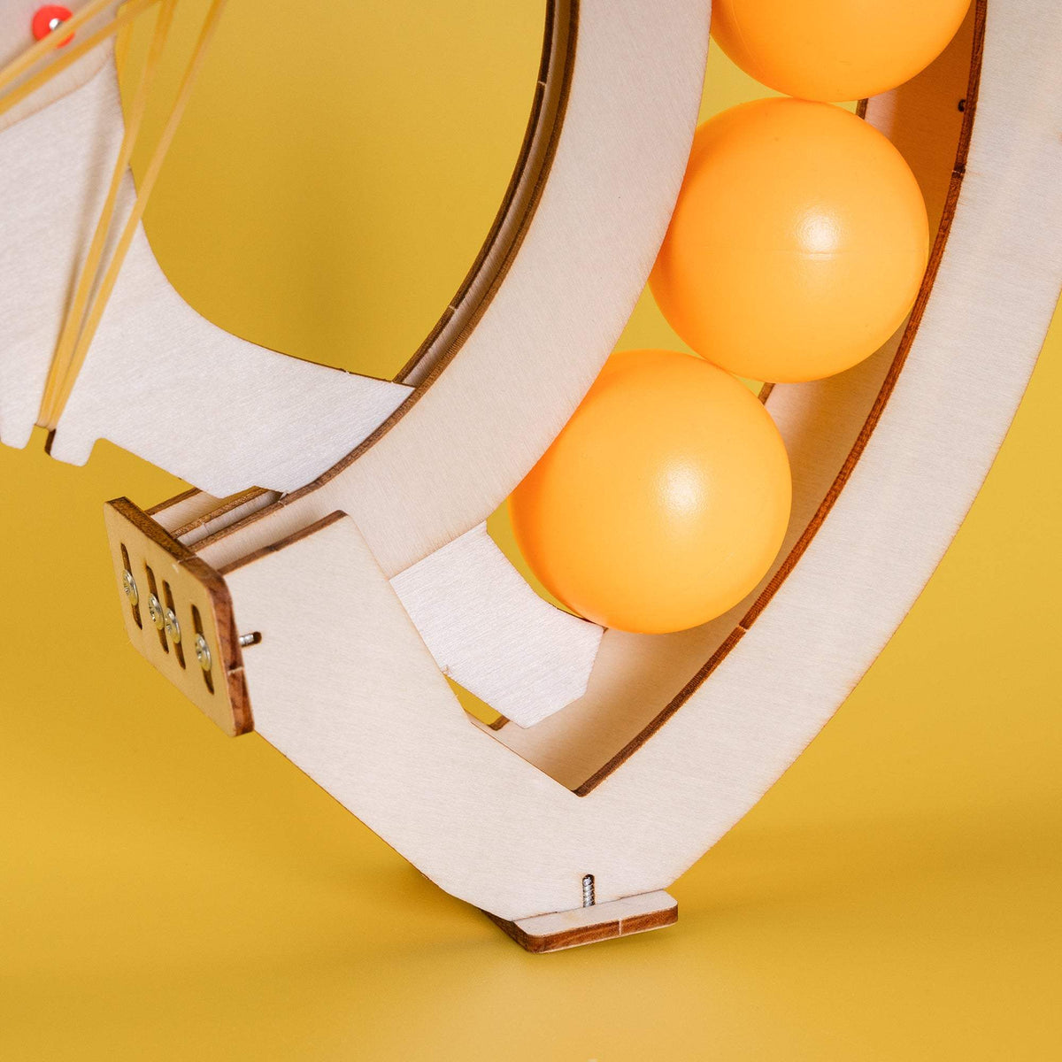 Wooden Launcher Kit | Elastic Drive | Educational STEM Lab For Students
