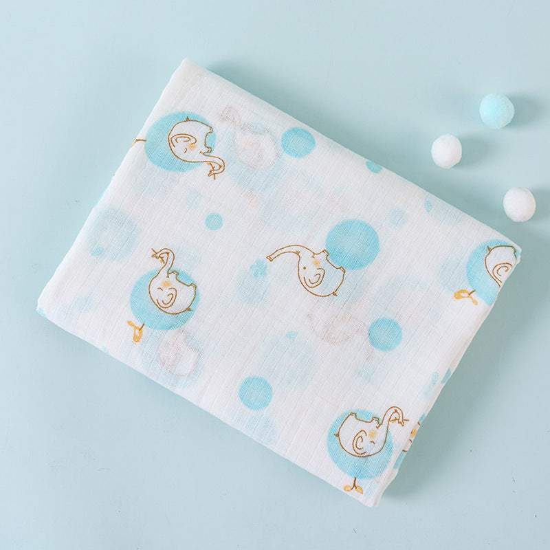 Cotton Double-Layer Cartoon Baby Blanket | Cotton | Baby Blanket