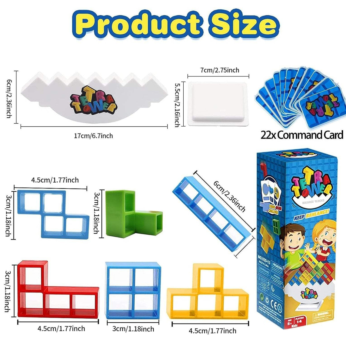 Russian Balance Swing Blocks Game | 16 Or 32 Blocks
