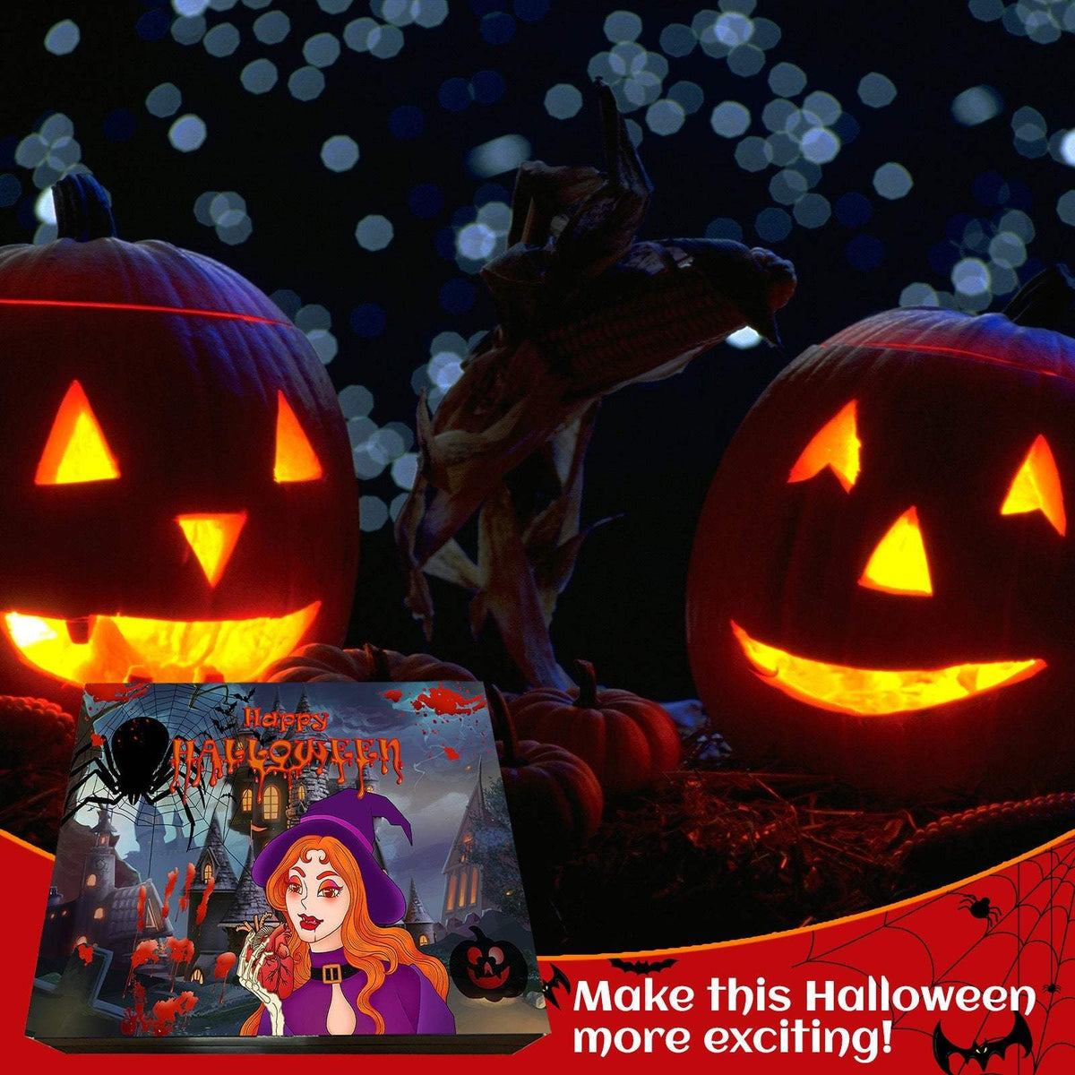 Halloween Advent Calendar | 31 Day Countdown Blind Box | Rubber Toy Set | Kids Ages 7 To 14