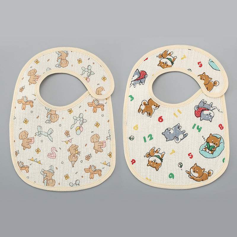 Thin Pure Cotton Waterproof Gauze Bib | Bibs