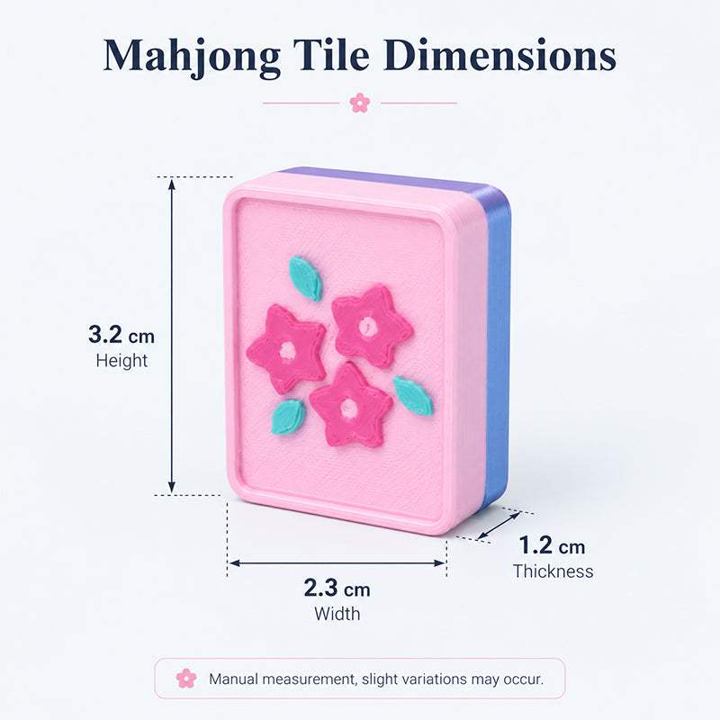 160-Tile American Mahjong Set | Pink Floral Butterfly | Raised 3D Details