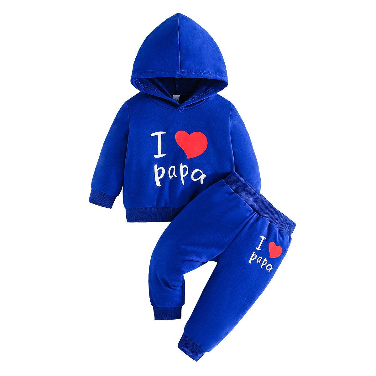 Kids' Hooded Printed Sweater And Trousers Set | Cartoon And Letter Prints | Seven Colors
