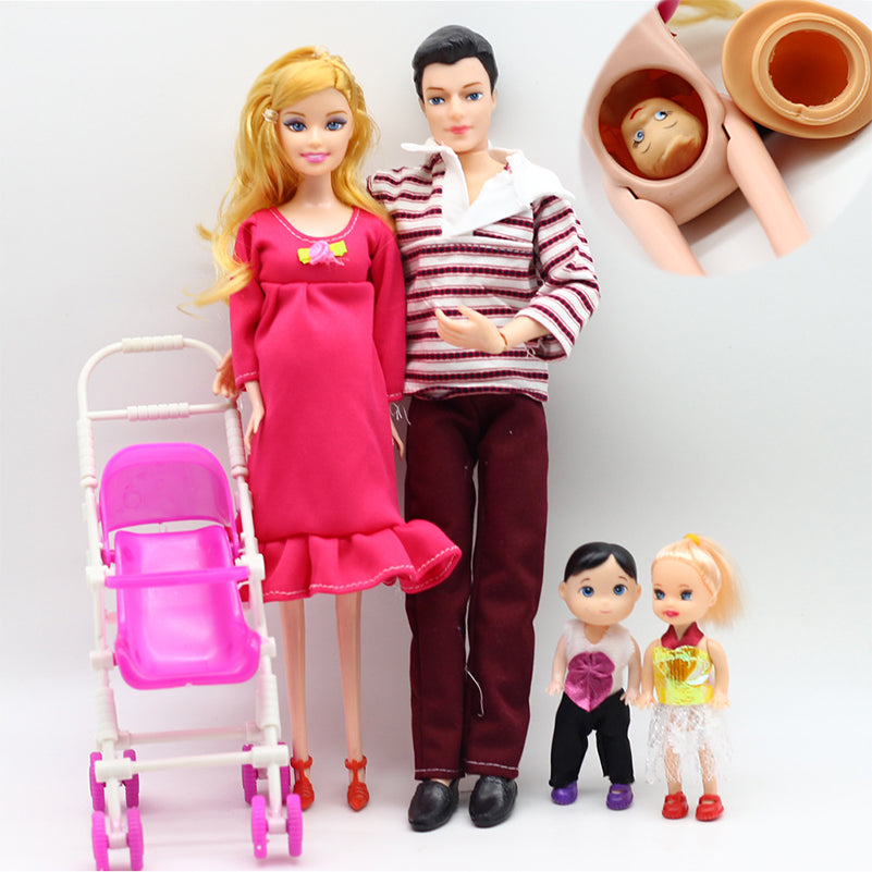 6-Piece Pregnant Baby, Ken and Wife Happy Family Doll Kit - Mini  Educational Toy - ToylandEU