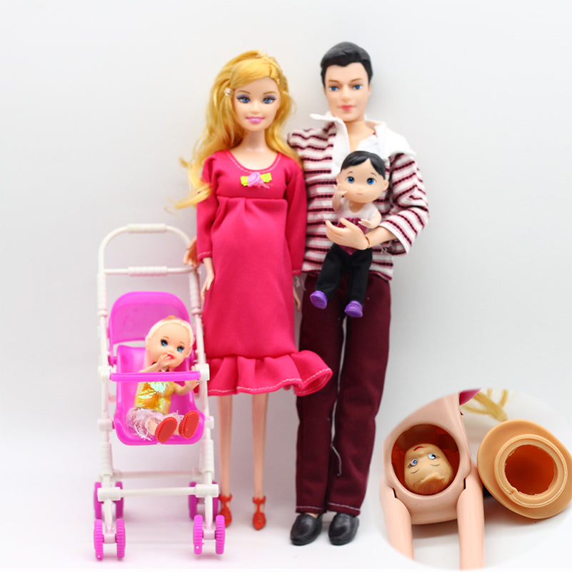6-Piece Pregnant Baby, Ken and Wife Happy Family Doll Kit - Mini  Educational Toy ToylandEU.com Toyland EU