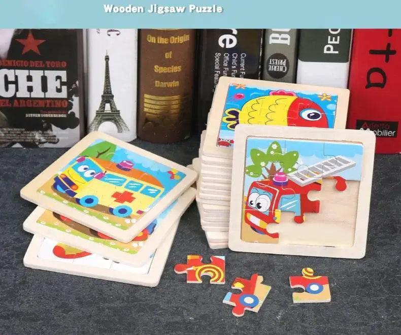  6pcs Small Wooden Jigsaw Puzzles For Kids Educational Toys -  ToylandEU™