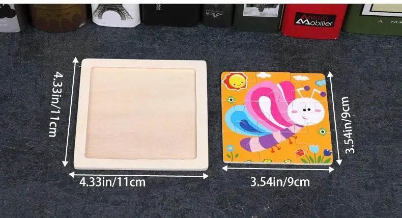 6pcs Small Wooden Jigsaw Puzzles For Kids Educational Toys -  ToylandEU™