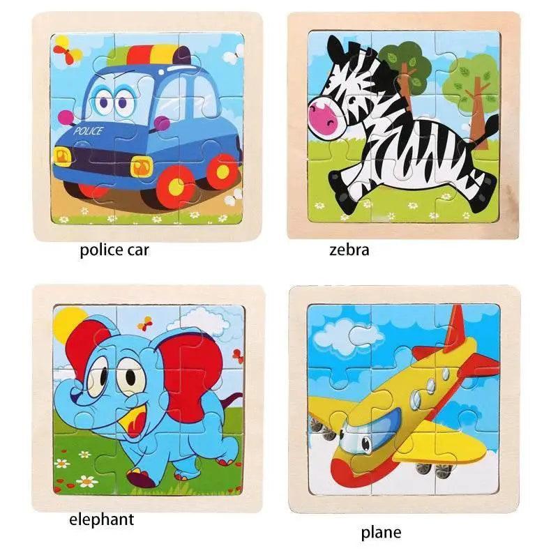  6pcs Small Wooden Jigsaw Puzzles For Kids Educational Toys -  ToylandEU™