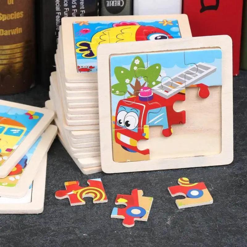  6pcs Small Wooden Jigsaw Puzzles For Kids Educational Toys -  ToylandEU™