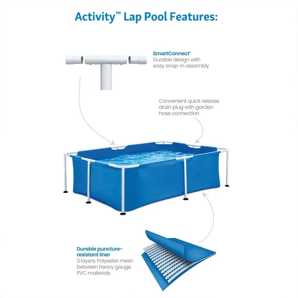 7' Above Ground Activity Lap Pool with SmartConnect Technology - ToylandEU