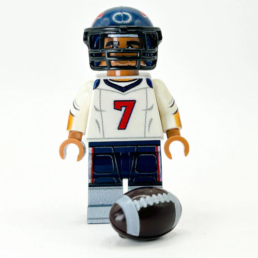 QB Houston Football Figure With Custom Printed Torso Legs Head And Helmet On Authentic LEGO Parts - ToylandEU
